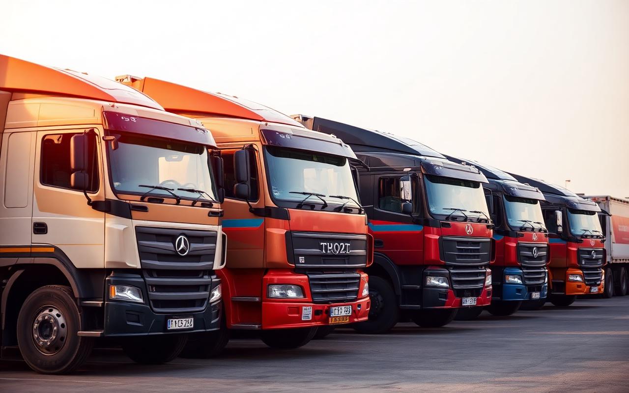 Modern Transport lorry fleet